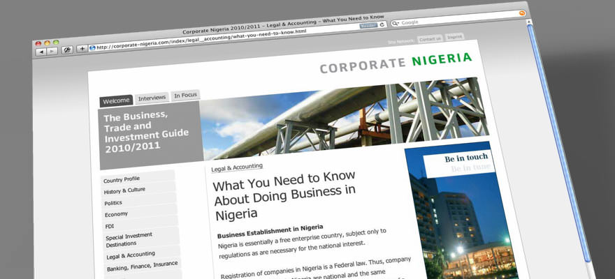 Webdesign: 50 Jahre Nigeria